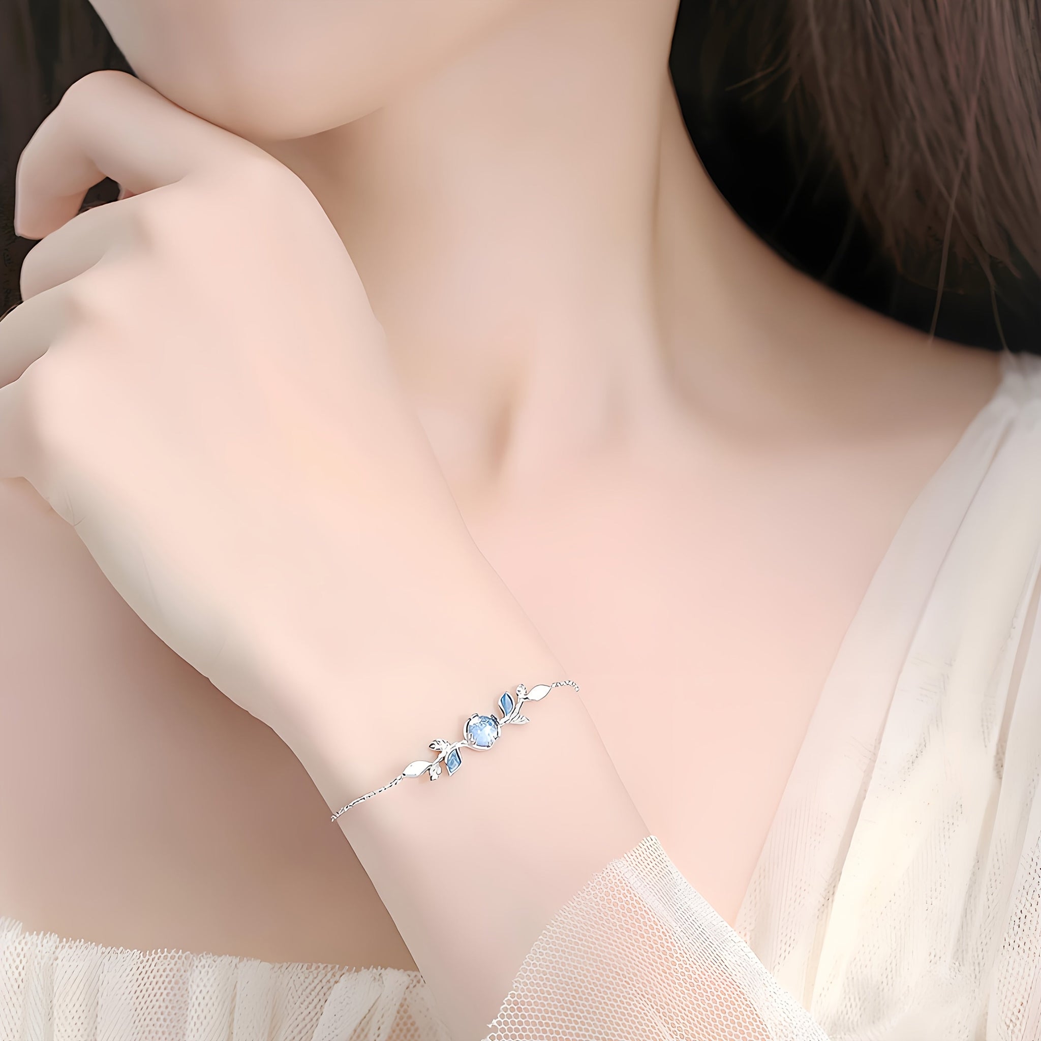 🌕 Aytaşı Takı Seti – Doğal Işıltıyla Tamamlanmış Günlük Stil