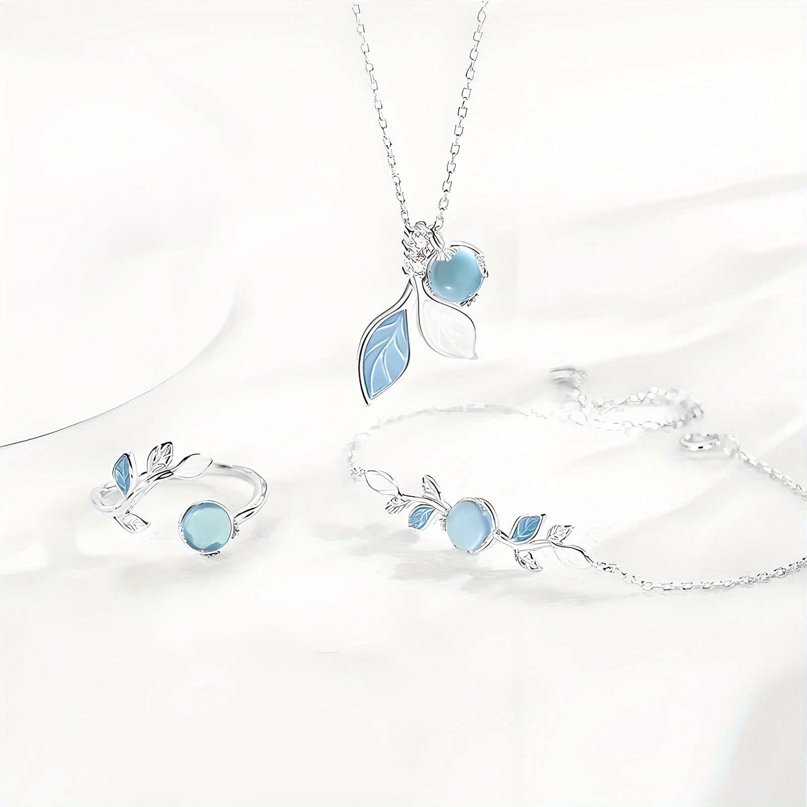 🌕 Aytaşı Takı Seti – Doğal Işıltıyla Tamamlanmış Günlük Stil