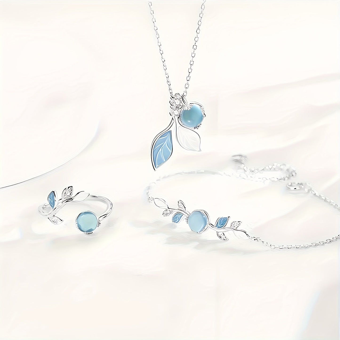 🌕 Aytaşı Takı Seti – Doğal Işıltıyla Tamamlanmış Günlük Stil