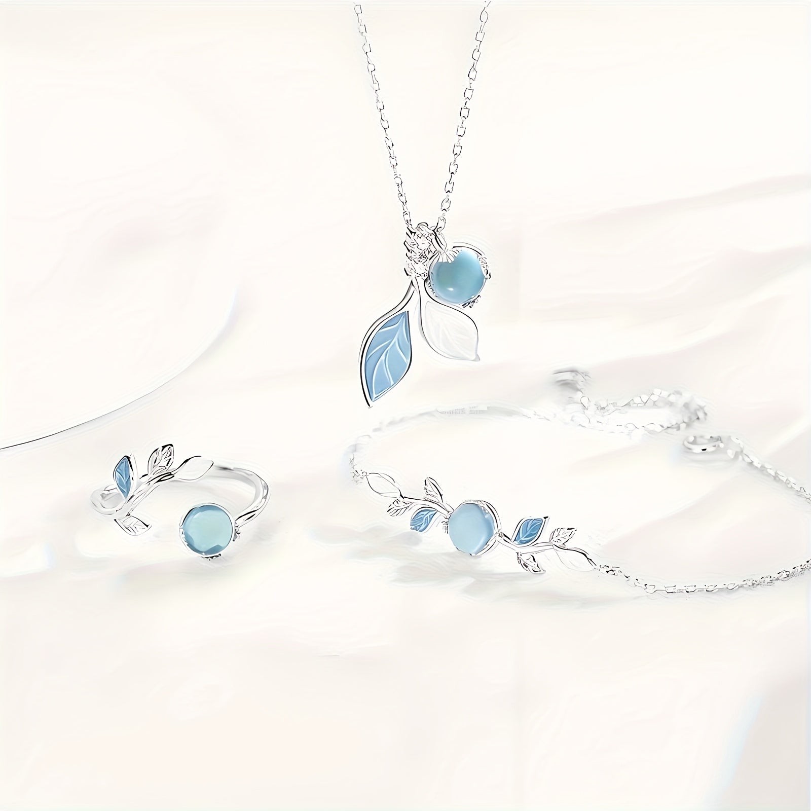 🌕 Aytaşı Takı Seti – Doğal Işıltıyla Tamamlanmış Günlük Stil