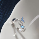 🐬 Yunus Kuyruğu Yüzük – Neşeli ve Parlak Bir Detay