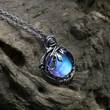 🌳 Mavi Aytaşı & Yaşam Ağacı Kolye – Doğal ve Anlamlı Aksesuar