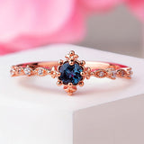 ❄️ Bohem Kar Tanesi Yüzük – Topaz Işıltısıyla Göz Alıcı