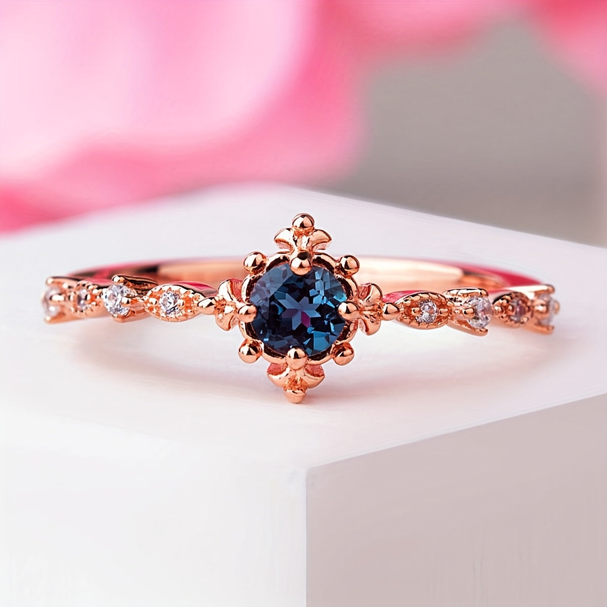 ❄️ Bohem Kar Tanesi Yüzük – Topaz Işıltısıyla Göz Alıcı