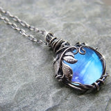 🌳 Mavi Aytaşı & Yaşam Ağacı Kolye – Doğal ve Anlamlı Aksesuar