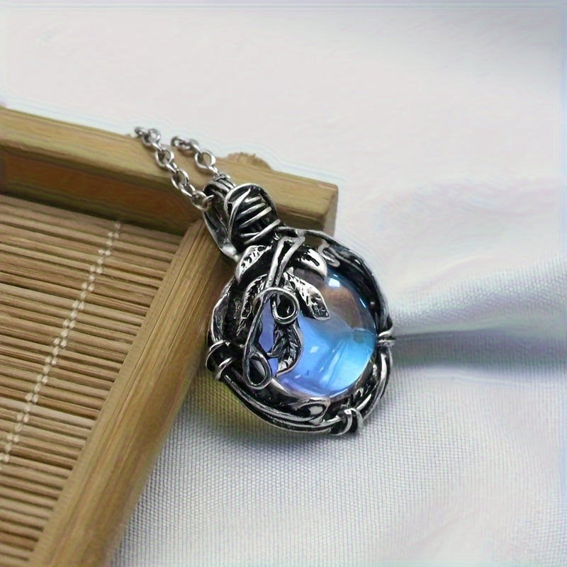 🌳 Mavi Aytaşı & Yaşam Ağacı Kolye – Doğal ve Anlamlı Aksesuar